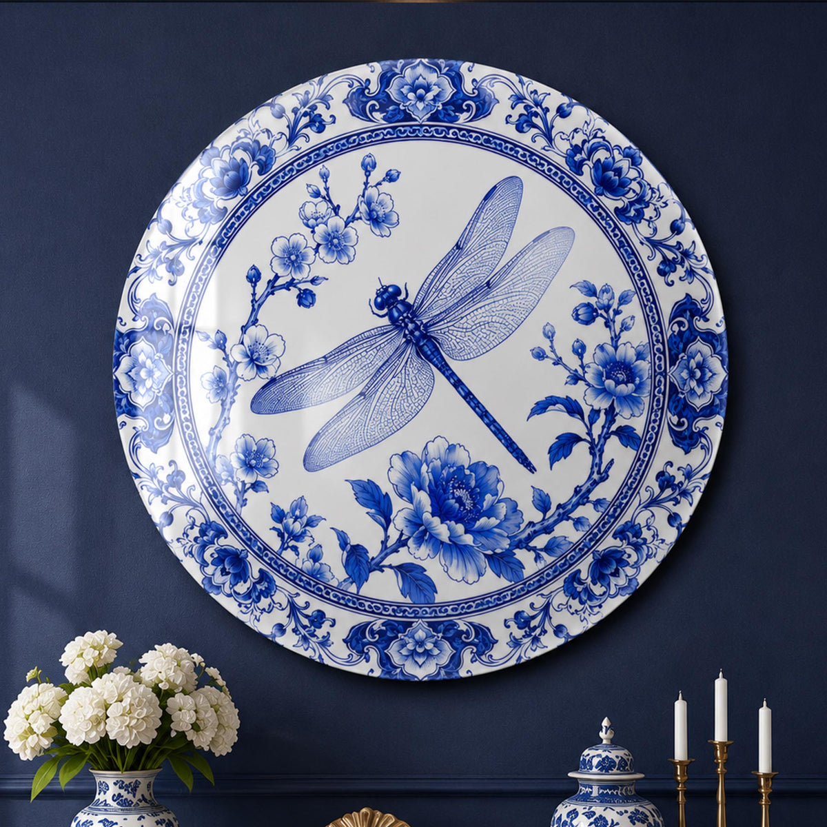 Porcelain Dragonfly Garden lifestyle view