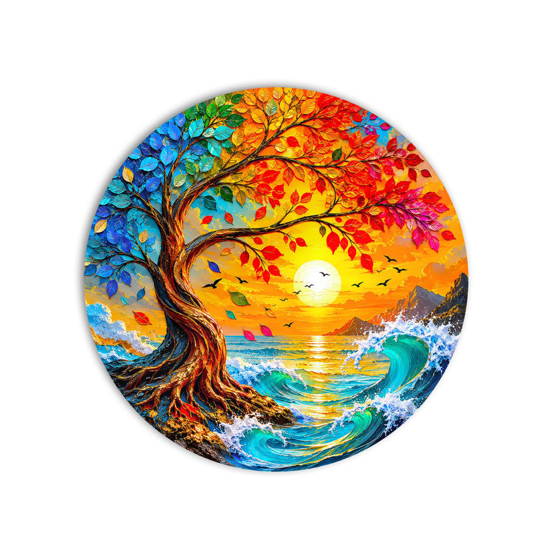 Rainbow Coastal Tree product shot on white background