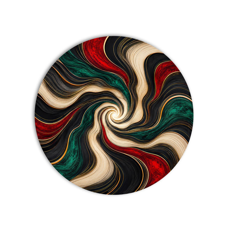 Gilded Emerald Vortex product shot on white background