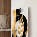 Artronauts Glass Print Golden Leaf Eclipse Glass Wall Art