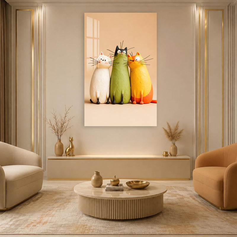 Three Curious Cats lifestyle view