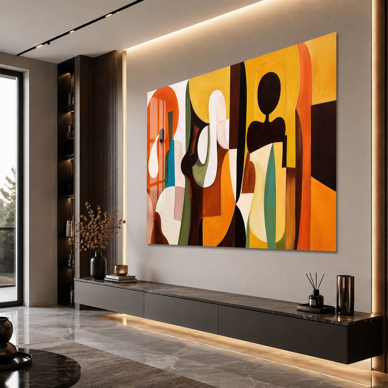 Sunlit Abstract Figures angled lifestyle view