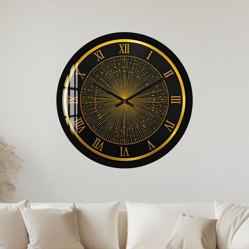 Golden Starburst with black frame
