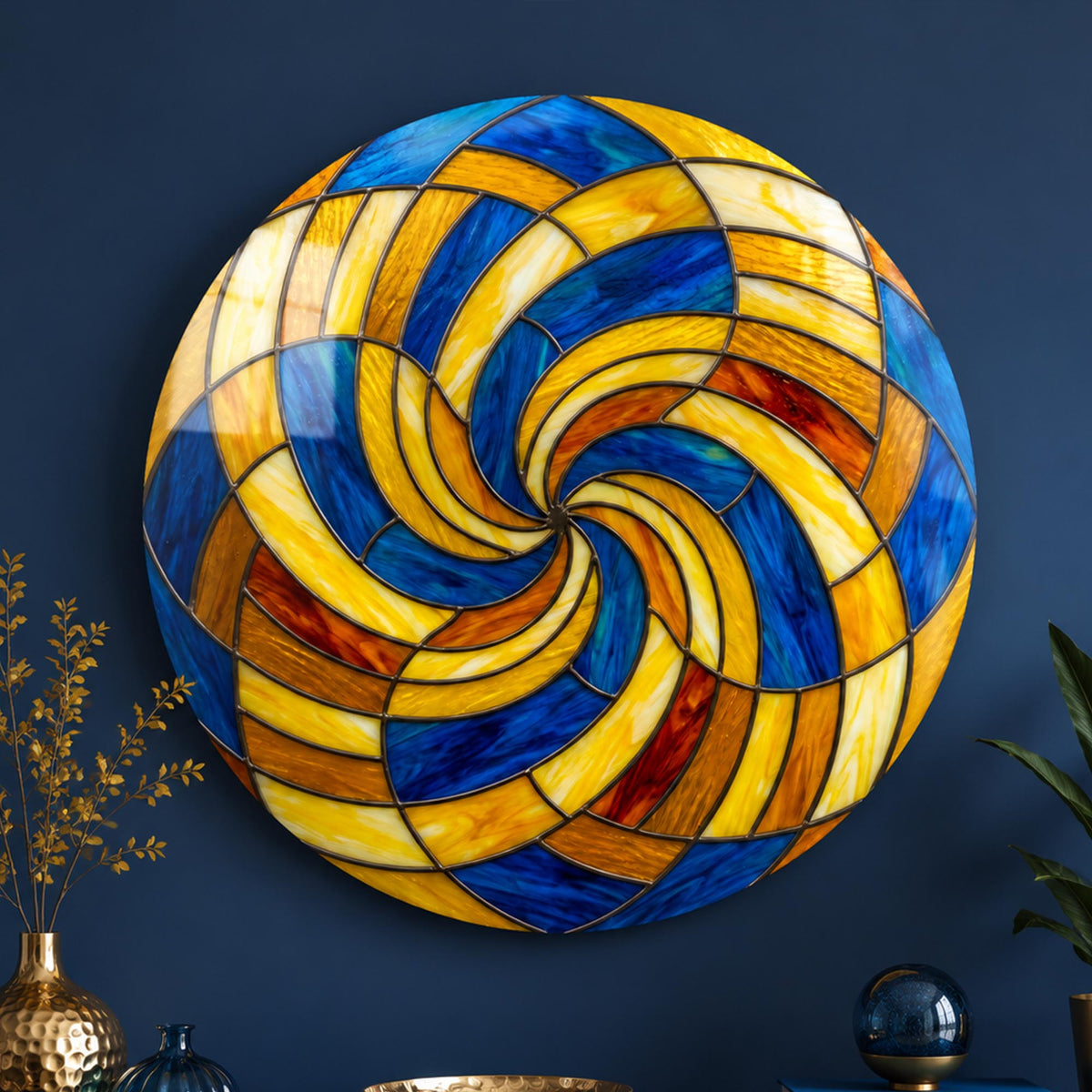Sapphire Sunburst in a modern room