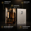 Leopard Luxury — tempered glass, ultra HD print, ready to hang