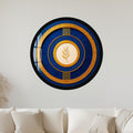 Golden Laurel Medallion with black frame