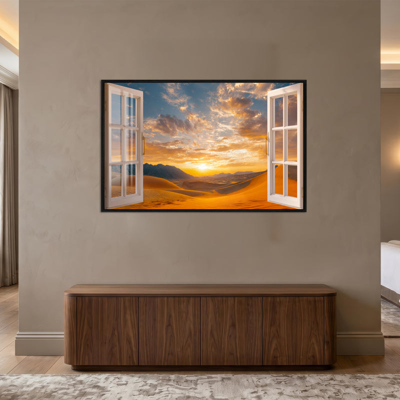 Desert Window Sunset lifestyle view