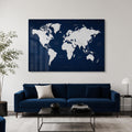 Navy World Map lifestyle view