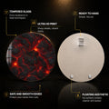 Molten Lava Flow — tempered glass, ultra HD print, ready to hang