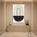 Monochrome Arch Cascade with gold frame