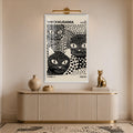 Tokyo Polka Dot Cats with white frame