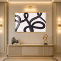 Plum Ribbon Loops with gold frame