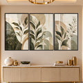 Botanical Harmony with black frame