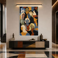 Artronauts Glass Print 12x18 cm | 4.7"x7.1" / White Gathered Voices Glass Wall Art