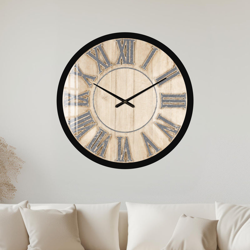 Rustic Roman Numerals with black frame