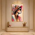 Bohemian Summer Muse with gold frame
