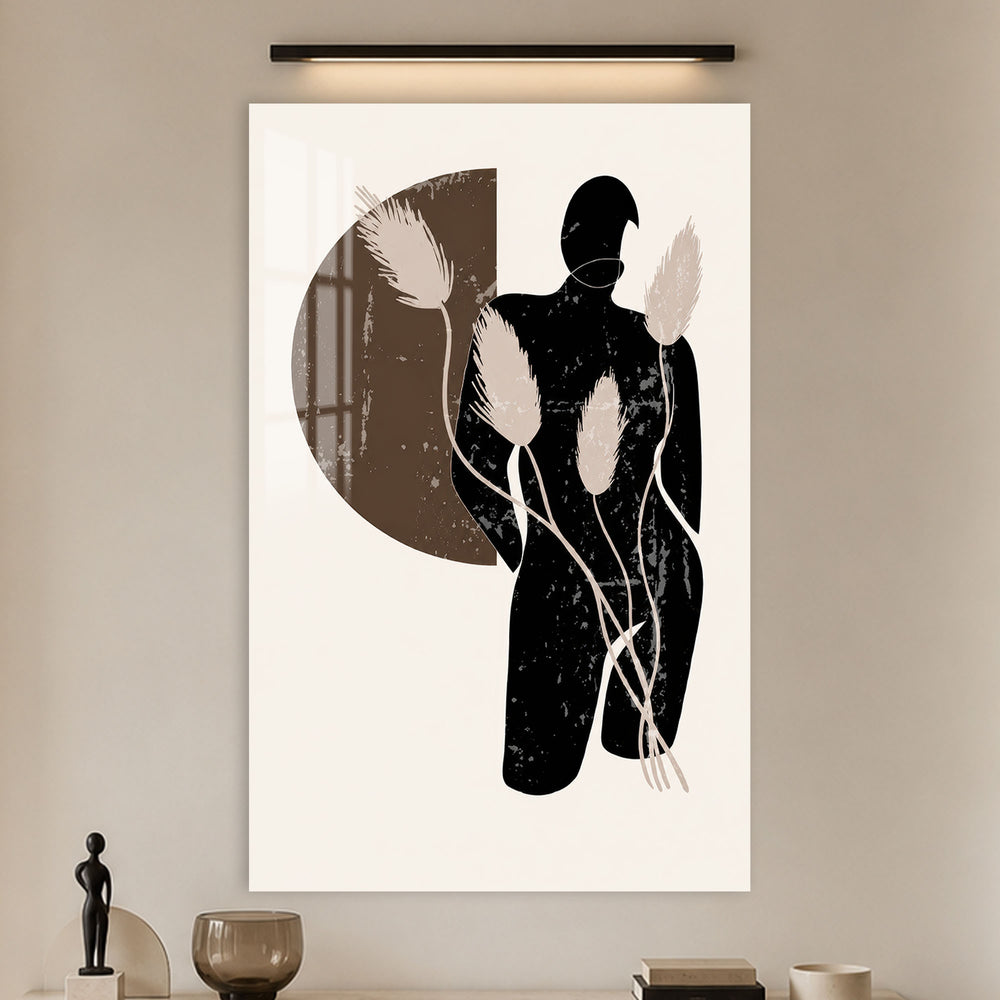 Figure Among Reeds in a modern room