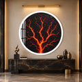 Molten Lava Tree with white frame