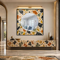 Terrazzo Mosaic Mirror with gold frame