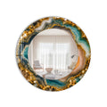 Gilded Teal Agate product shot on white background