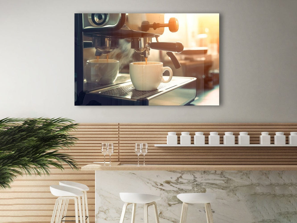 Artronauts Glass Print Coffee
