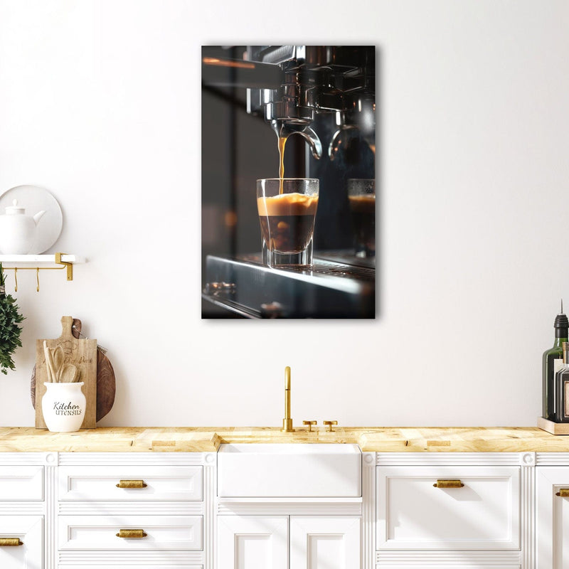 Artronauts Glass Print Espresso