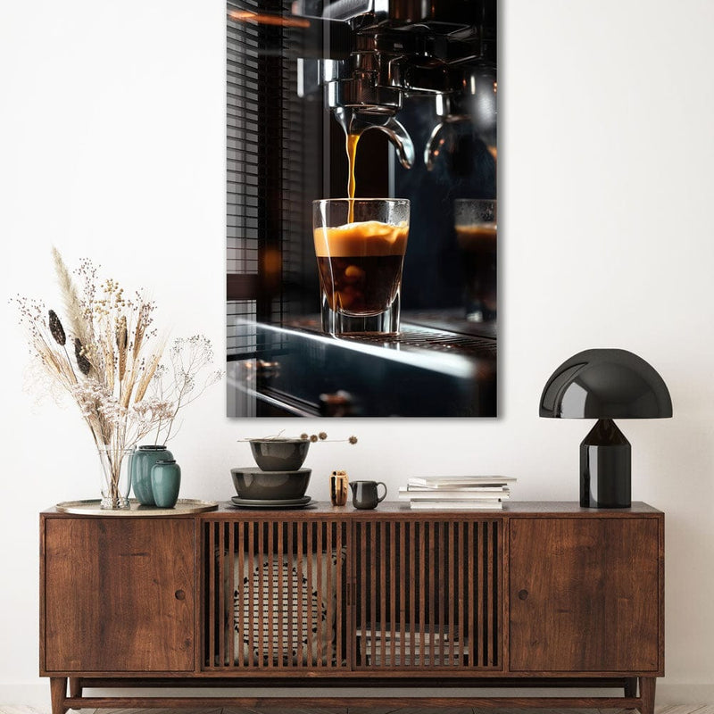 Artronauts Glass Print Espresso