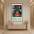 Kusama Floral Reverie with black frame