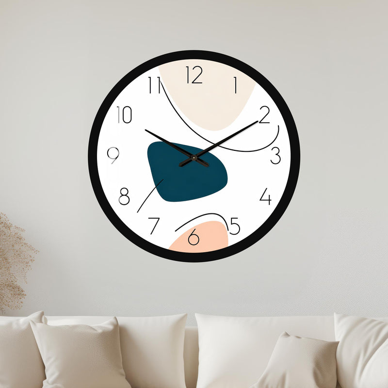 Modern Pebble Shapes with black frame