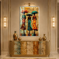 Rainy Day Elegance with silver frame