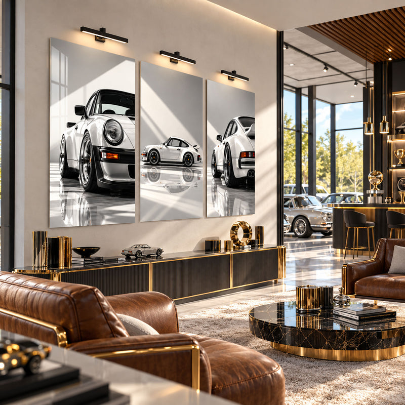 Classic Porsche lifestyle view