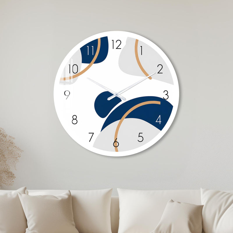 Navy Golden Curves with white frame
