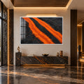 Molten Lava Flow with white frame