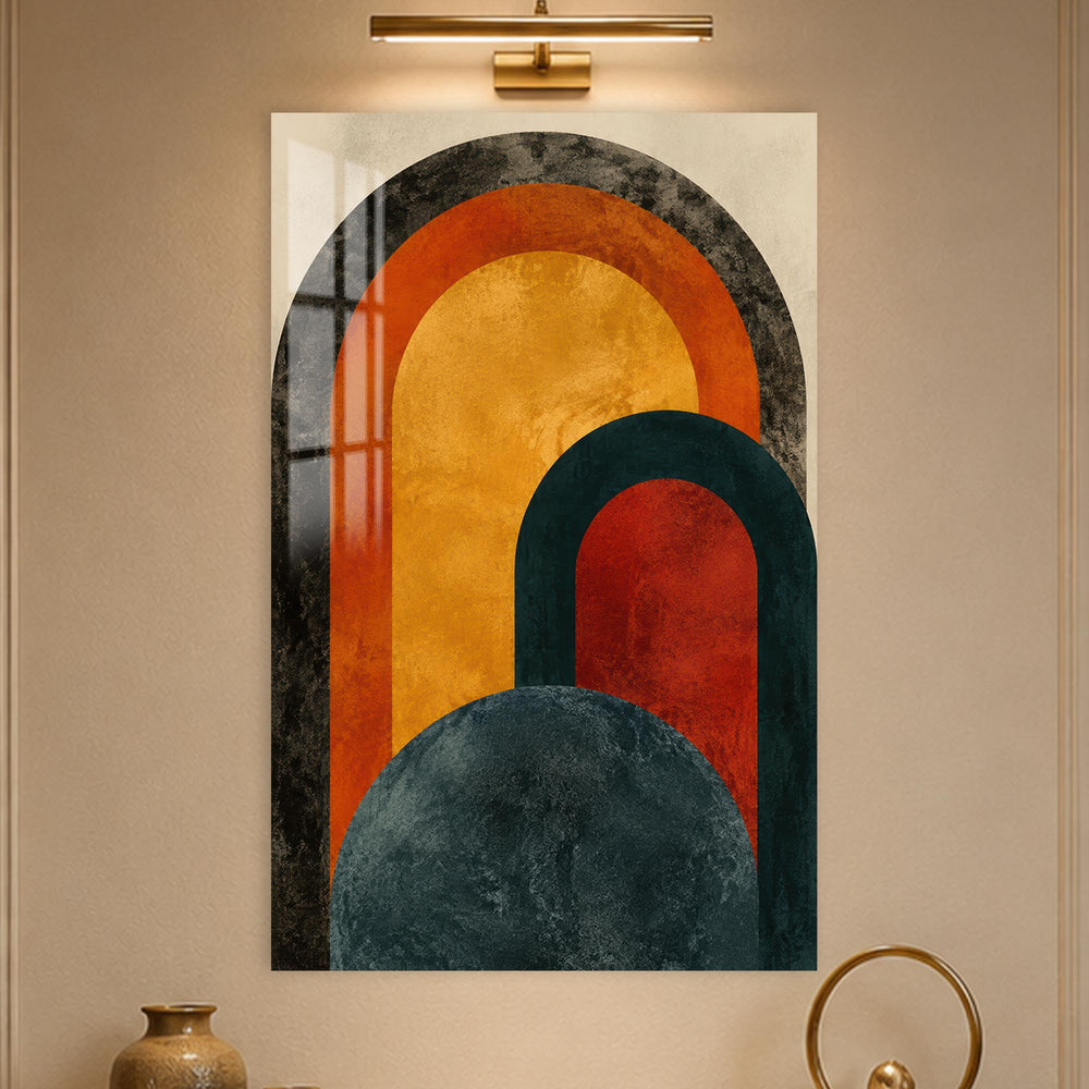 Layered Retro Arches in a modern room