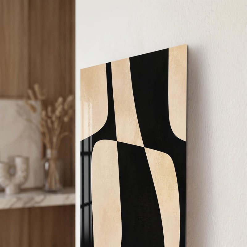 Artronauts Glass Print Interlocking Forms Glass Wall Art