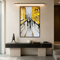 Golden City Walk with walnut frame