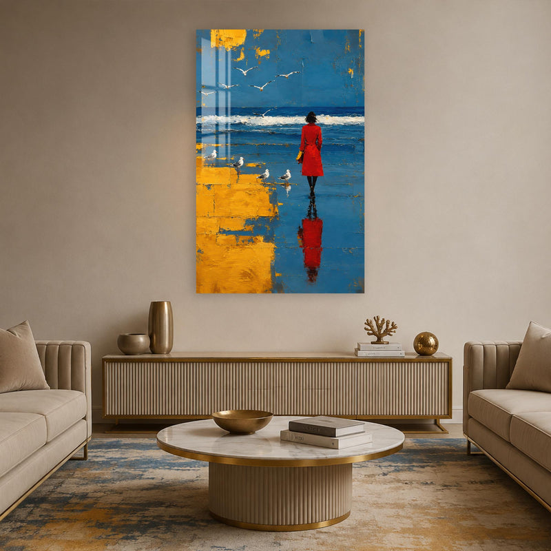 Red Coat By The Sea lifestyle view