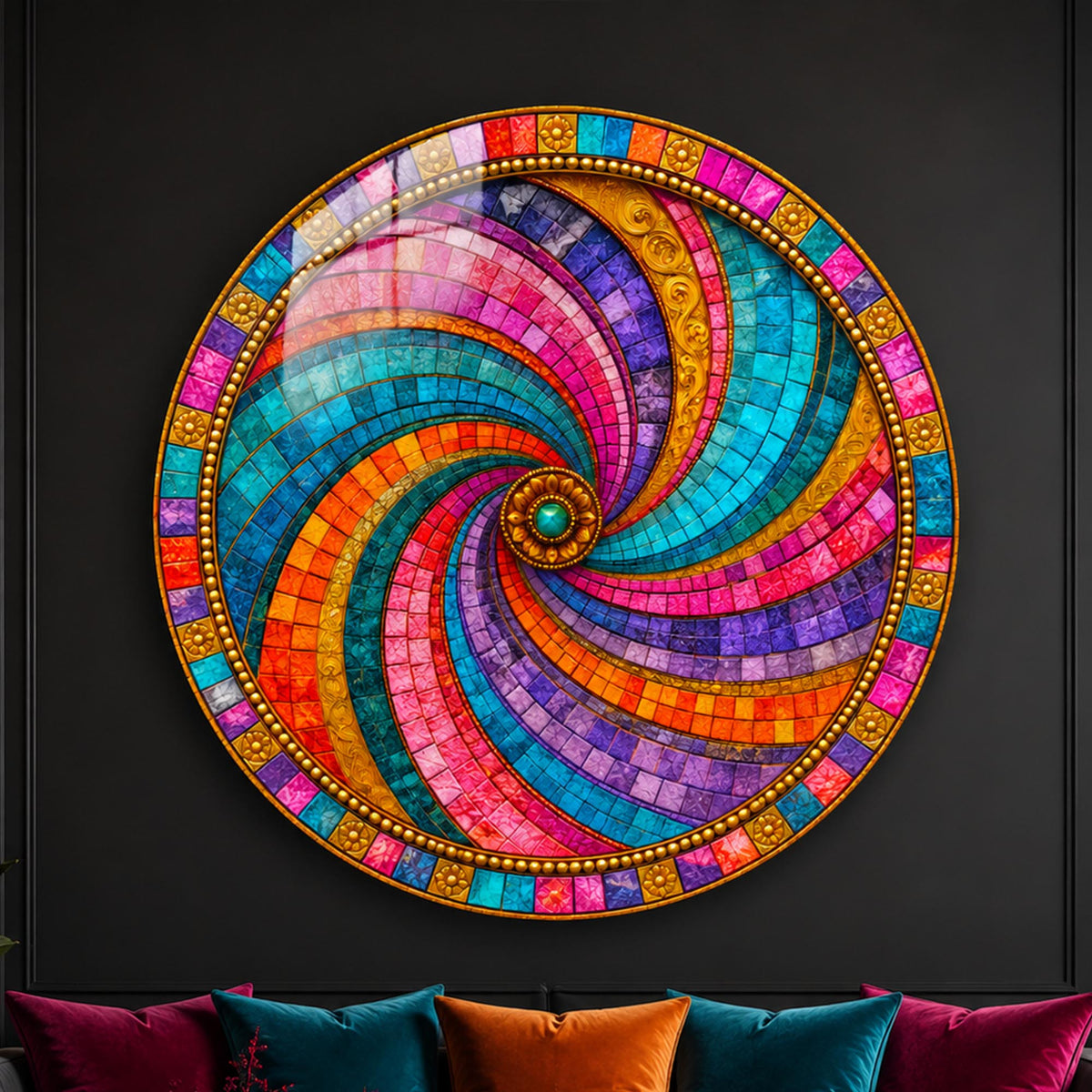 Jeweled Mosaic Spiral lifestyle view