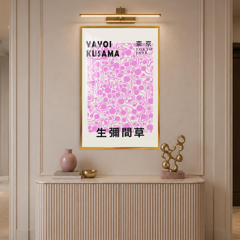 Tokyo Pink Flow with gold frame