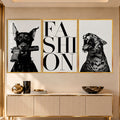 Wild Fashion with gold frame