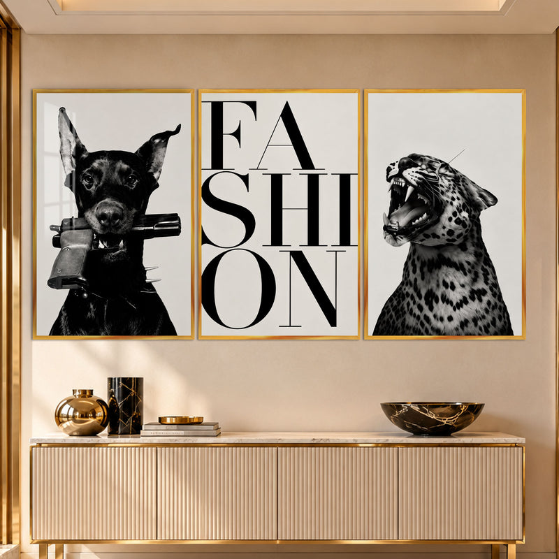 Wild Fashion with gold frame