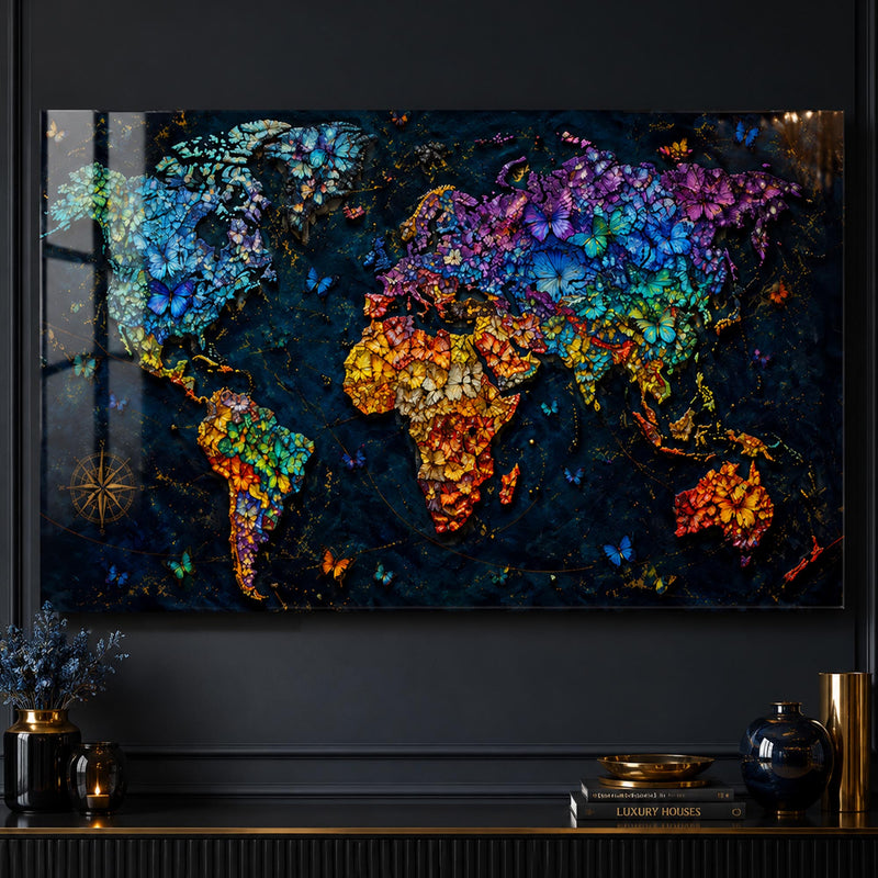 Butterfly World Map lifestyle view