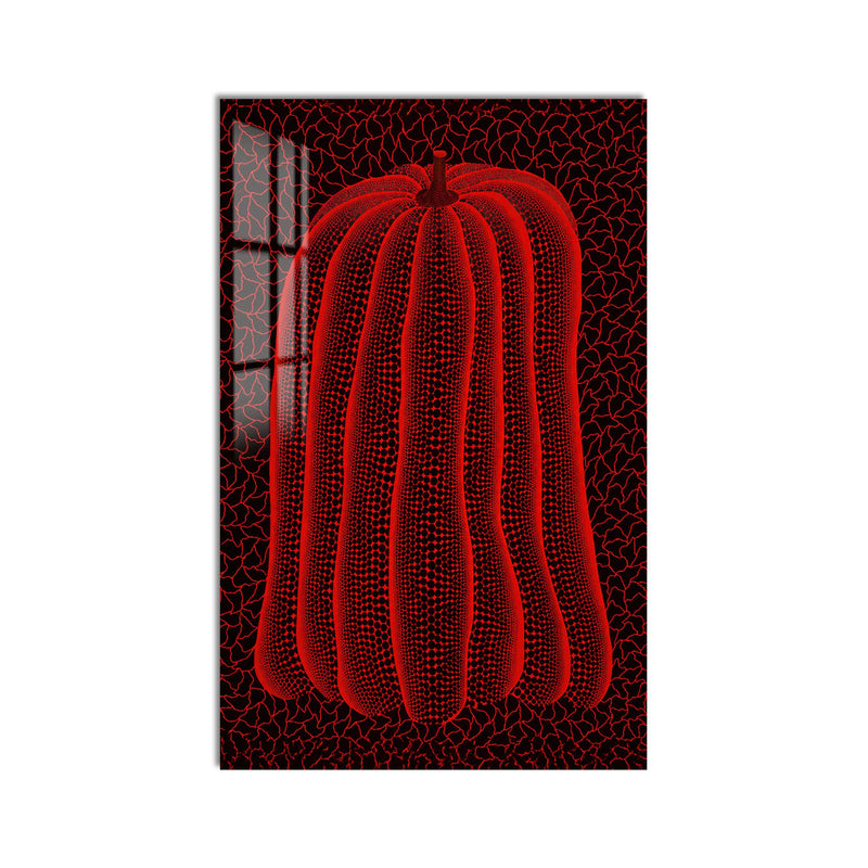 Crimson Dotted Pumpkin product shot on white background
