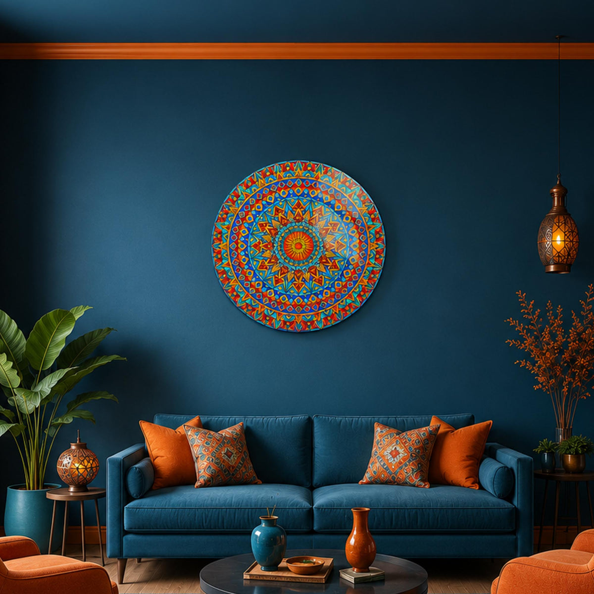 Festival Mandala in a modern room