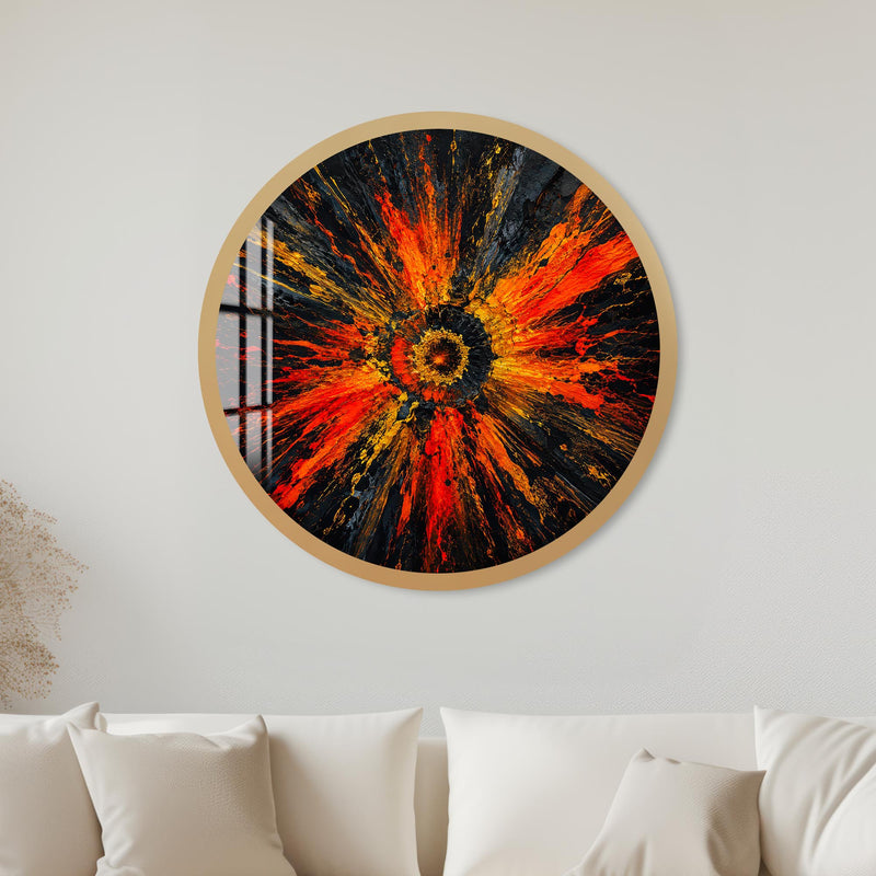 Molten Eruption with gold frame