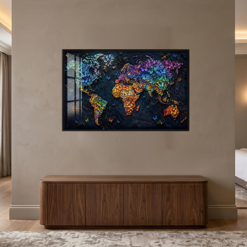 Butterfly World Map lifestyle view