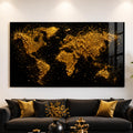 Golden World Map lifestyle view