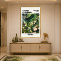 Dotted Garden Reverie with gold frame