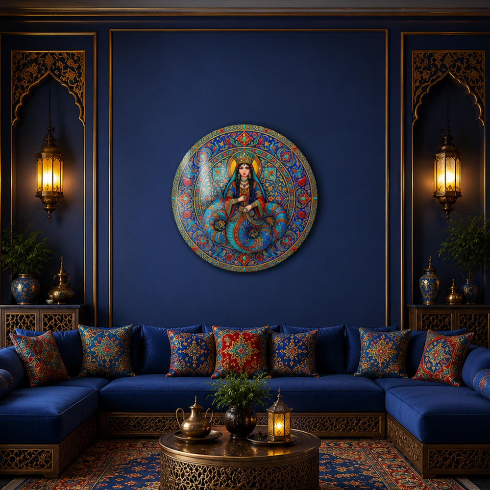 Anatolian Mosaic Muse in a modern room