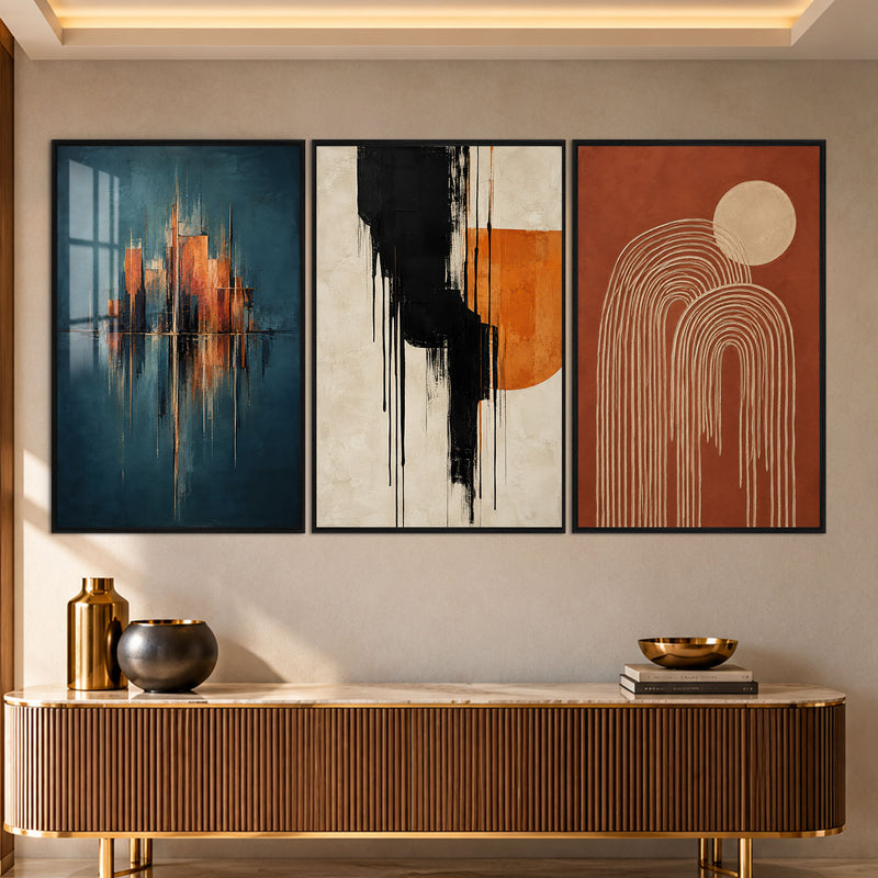 Abstract Harmony with black frame